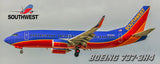 Southwest Airlines Boeing 737-3H4 2001 Colors Fridge Magnet (PMT1541)