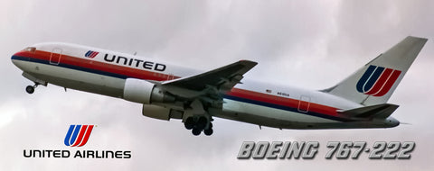 United Airlines Tulip Logo Boeing 767-222 Fridge Magnet (PMT1572)