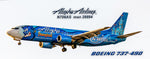 Alaska Airlines Boeing 737-490 Disneyland Colors Fridge Magnet (PMT1576)