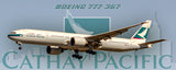 Cathay Pacific Airlines Boeing 777-367 Fridge Magnet (PMT1581)