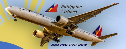 Philippine Airlines, Boeing 777-36N Fridge Magnet (PMT1587)