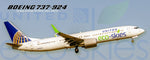 United Airlines Boeing 737-924 Eco-Skies Colors Fridge Magnet (PMT1616)