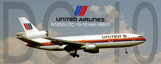 United Airlines Douglas DC-10 Fridge Magnet (PMT1636)