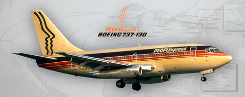 PeoplExpress Air Lines Boeing 737-100 Fridge Magnet (PMT1647)