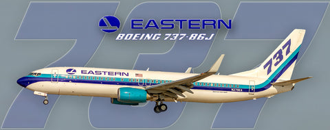 Eastern Airlines 2015 Logo Boeing 737-86J Fridge Magnet (PMT1665)
