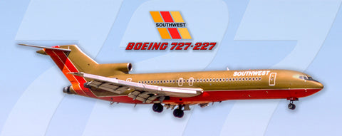 Southwest Airlines Boeing 727-227 Fridge Magnet (PMT1692)