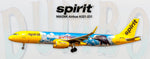Spirit Airlines Airbus A321 Disney Dumbo Colors Fridge Magnet (PMT1712)