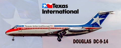 Texas International Airlines DC-9-14 Fridge Magnet (PMT1723)