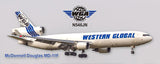 Western Global Airlines MD-11F Fridge Magnet (PMT1749)