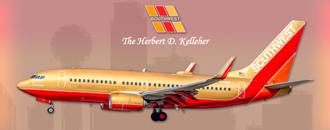 Southwest Airlines Herbert Kelleher Retro Fridge Magnet (PMT1757)