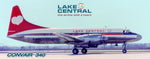 Lake Central Airlines Convair 340 Fridge Magnet (PMT1764)
