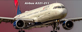 Delta Air Lines Airbus A321-211 Fridge Magnet (PMT1770)