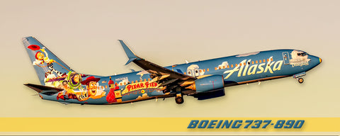 Alaska Airlines Boeing 737-890 Fridge Magnet (PMT1777)