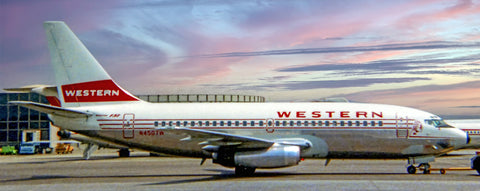 Western Airlines Boeing 737-247 Fridge Magnet (PMT1782)