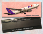 FedEx Boeing 767-300F Handmade 2" x 5" Fridge Magnet (PMT1800)