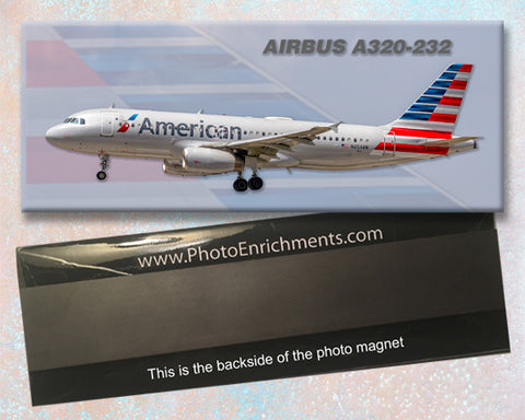American Airlines Airbus A320-232 Fridge Magnet PMT1802