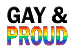 Gay & Proud Fridge Magnet (PMT9013)