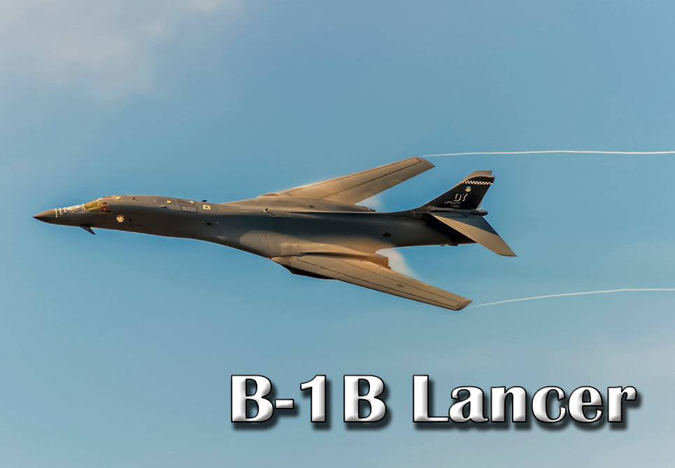 Handmade 2.25"x3.25" fridge magnet B-1B Lancer Military aircraft