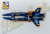 US Navy Blue Angels Aircraft Fridge Magnet (PMW12009)