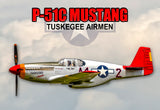 P51C Mustang Tuskegee Fridge Magnet (PMW12010)