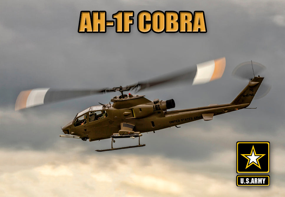 2.25"x3.25" handmade fridge magnet AH-1F Cobra military aircraft