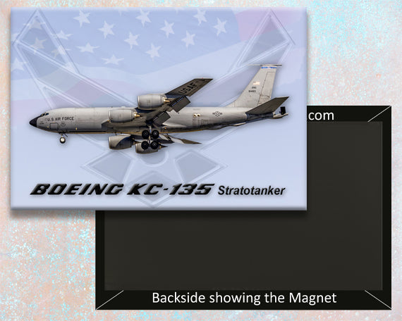 3.25"x2.25" handmade fridge magnet Boeing KC-135 Stratotanker military aircraft