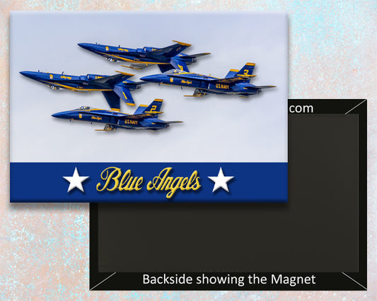 2.25"x3.25" blue angels military aircraft handmade fridge magnet