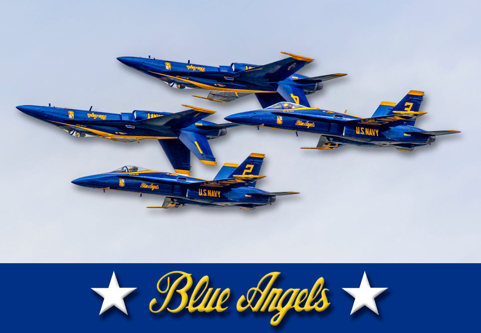 2.25x3.25" handmade fridge magnet US Navy blue angels military aircraft